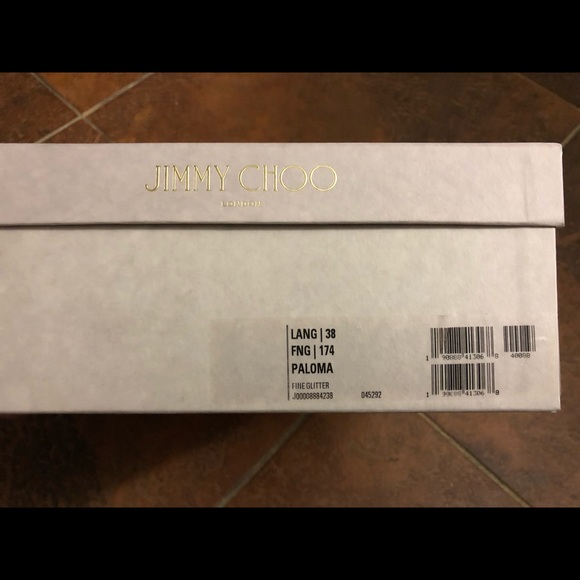 Jimmy Choo Lang 100 Glitter Sandals - Picture 4 of 8